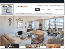 Tablet Screenshot of estatesalesbyvincie.com